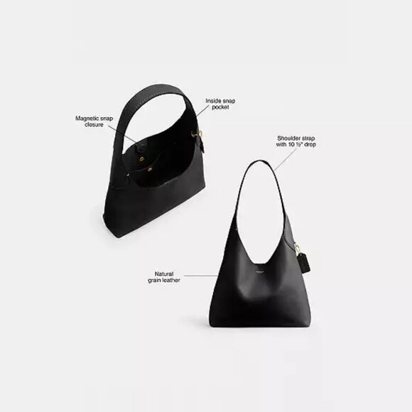 NWT Coach Brooklyn Shoulder Bag 28 Cream - Picture 9 of 10